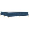 vidaXL Cama tipo Box Spring con colch&oacute;n Azul 200 x 200 cm tela