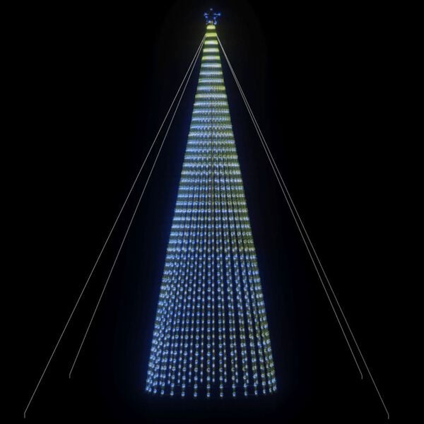 vidaXL &Aacute;rbol de Navidad LED 1544 LEDs azul 500 cm