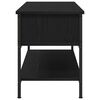 vidaXL Conjunto de mueble de TV Roble Negro 100 x 35 x 45 cm
