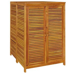 vidaXL Caja de almacenaje de jard&iacute;n madera maciza acacia 70x87x104 cm