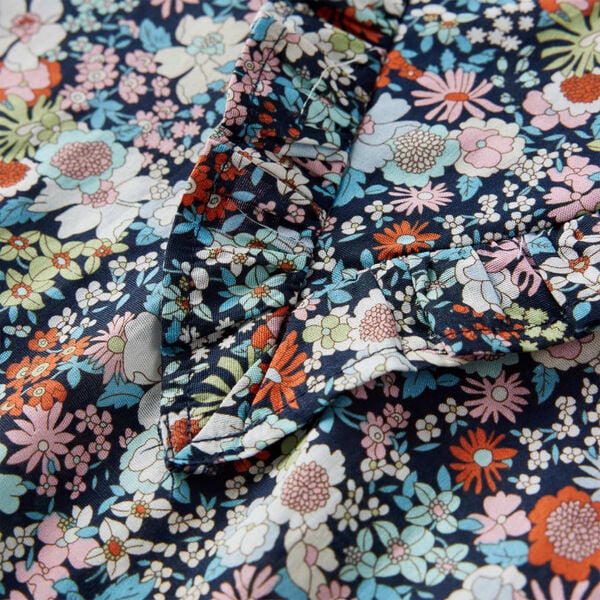 Camisa infantil de manga larga azul oscuro 104