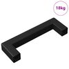 vidaXL Manija de muebles 429 pcs Negro 110 x 12 x 36 mm Hierro