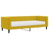 vidaXL Sof&aacute; cama con colch&oacute;n terciopelo amarillo 80x200 cm