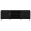 vidaXL Conjunto de mueble de TV Roble Negro 150 x 30 x 50 cm