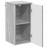 vidaXL Gabinete de Ba&ntilde;o con puerta Gris Sonoma 30 x 31,5 x 61 cm