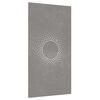 vidaXL Adorno de pared de jardín acero corten diseño sol 105x55 cm