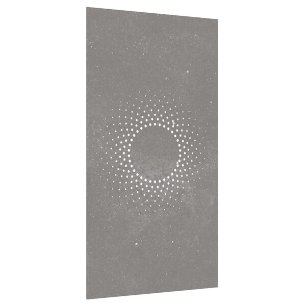 vidaXL Adorno de pared de jardín acero corten diseño sol 105x55 cm