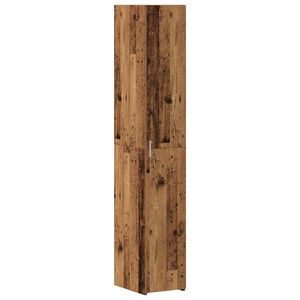 vidaXL Aparador alto Madera vieja 30 x 42,5 x 185 cm