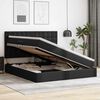 vidaXL Cama con almacenamiento Negro 180 x 200 cm Cuero sint&eacute;tico