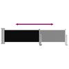 vidaXL Toldo lateral retr&aacute;ctil de jard&iacute;n negro 60x300 cm