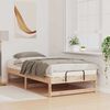 vidaXL Estructura de cama Marr&oacute;n 90 x 190 cm Madera de pino macizo