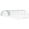 vidaXL Gallinero Plateado 1200 x 300 x 200 cm Acero Galvanizado