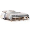 vidaXL Estructura de cama sin colch&oacute;n madera maciza de pino 160x200 cm