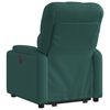 vidaXL Sillón eléctrico reclinable elevable de tela verde oscuro