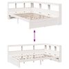 vidaXL Cama con estanter&iacute;a sin colch&oacute;n madera maciza de pino 90x190 cm