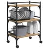 vidaXL Carro de Cocina Roble artesanal 50 x 35 x 75.5 cm