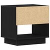vidaXL Mesita de Noche con caj&oacute;n 2 pcs Roble Negro 45 x 34 x 44 cm
