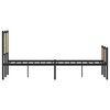 vidaXL Estructura de cama sin colch&oacute;n metal roble Sonoma 137x190 cm