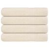 vidaXL Toallas FROGN 4 uds crema 100x200 cm 360 g/m&sup2;