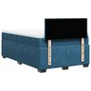 vidaXL Cama box spring con colch&oacute;n terciopelo azul oscuro 120x200 cm
