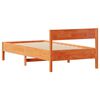 vidaXL Estructura de cama sin colch&oacute;n madera de pino marr&oacute;n 90x200 cm