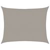 vidaXL Toldo de vela rectangular HDPE gris claro 160 g/m&sup2; 6x7 m