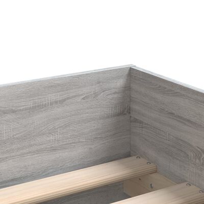 vidaXL Estructura de cama con cajones Sonoma gris 75x190 cm