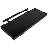 vidaXL Estantes flotantes de pared 2 unidades negro 80x20x3,8 cm