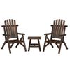 vidaXL Juego de muebles de jard&iacute;n 3 piezas madera maciza de abeto