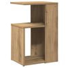 vidaXL Mesa auxiliar de madera contrachapada roble artisan 36x30x56 cm