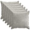 vidaXL Funda de almohada 6 uds. HOUTEN Gris Claro 70 x 70 cm
