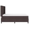 vidaXL Cama tipo Box Spring Marr&oacute;n oscuro 140 x 190 cm tela