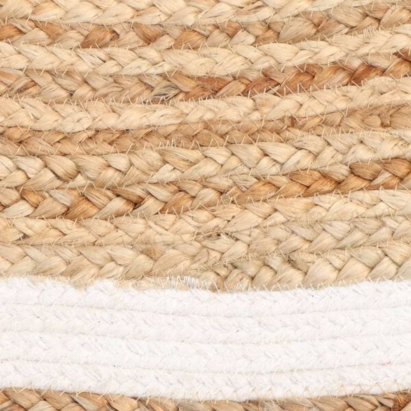 Dutch Lifestyle Alfombra Jaipur Classic redonda natural y crema 150 cm