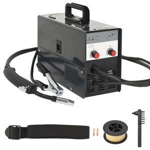 vidaXL Soldador sin gas de alma fundente MIG 120A