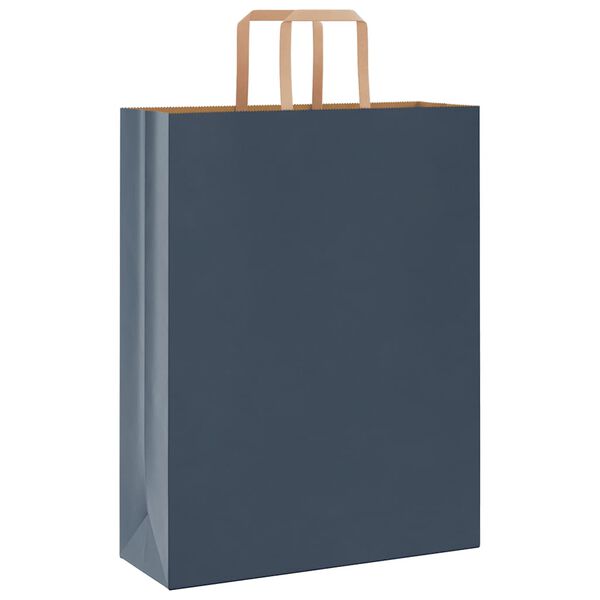 vidaXL Bolsas de papel con asas 50 uds azul 32x12x42 cm
