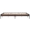 vidaXL Estructura cama madera ingeniería metal marrón roble 160x200 cm