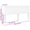 vidaXL Cabecero con cabecera Roble ahumado 200 cm Madera contrachapada
