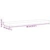vidaXL Estante flotante de pared MDF roble y blanco 80x23,5x3,8 cm