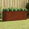 vidaXL Jardinera acero corten 200x80x80 cm