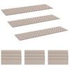 vidaXL Alfombrillas para escaleras 15 uds. 76 x 20 cm Gris y blanco