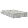 vidaXL Cama con almacenamiento con cajón Gris Concreto 120 cm