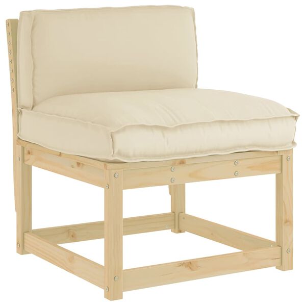 vidaXL Coj&iacute;n Beige 80 x 40 x 12 cm Tela Oxford