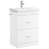 vidaXL Juego de muebles de ba&ntilde;o Blanco 61 x 40 x 84,5 cm