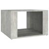 vidaXL Mesita de noche madera contrachapada gris hormig&oacute;n 57x55x36 cm