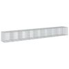 vidaXL Cesta de gaviones con cubierta hierro galvanizado 950x100x100cm