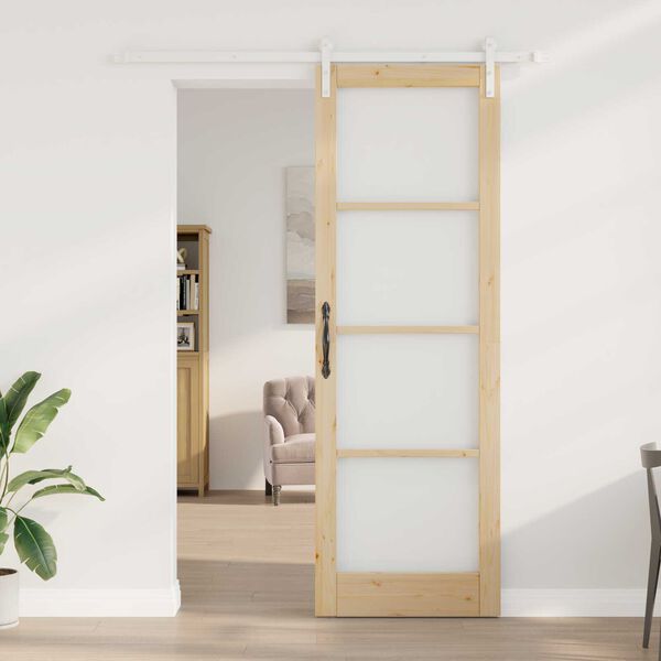vidaXL Puerta Corredera ORKDAL Natural 78 x 232 cm