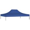 vidaXL Techo de carpa para celebraciones azul 4x3 m 270 g/m²
