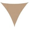 vidaXL Toldo de vela gris taupe HDPE 160 g/m&sup2; 4,5x4,5x4,5 m