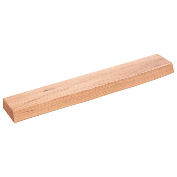 vidaXL Estante de pared madera de roble tratada marr&oacute;n claro 60x10x4cm