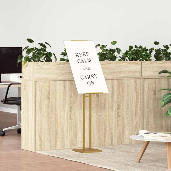 vidaXL Pantallas de Feria Dorado 26,5 x 26,5 x 150 cm Acero